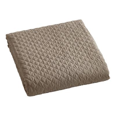 Berkshire Hospitality Radiance 108" x 94" King Size Truffle 100% Polyester Diamond Quilt Coverlet - 4/Case