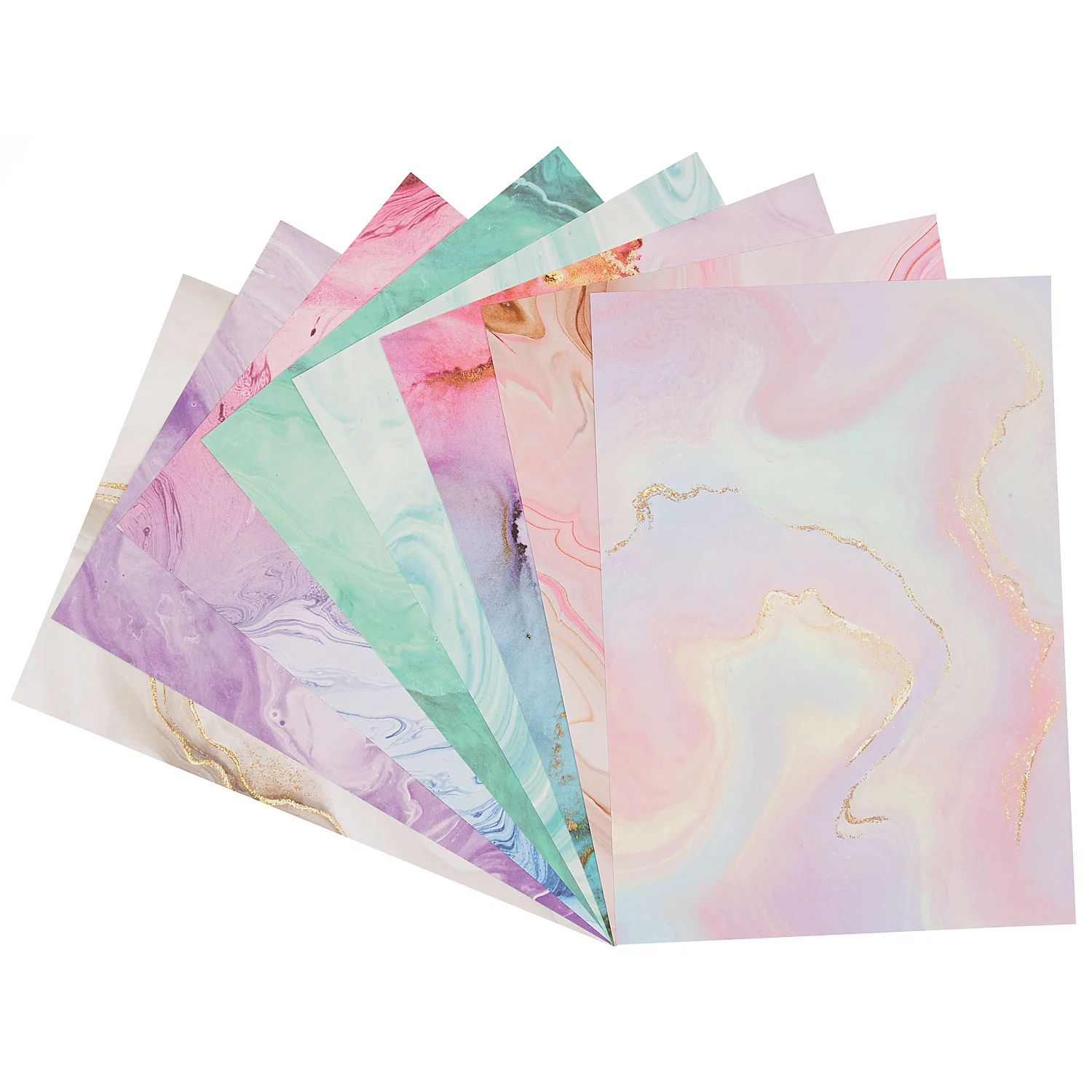 Papierblock Marmor, 21 x 29,7 cm, 16 Blatt