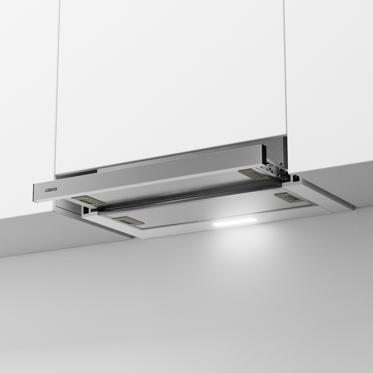CIARRA Flachschirmhaube A++ Dunstabzugshaube 60cm 370m³/h Integrierte Abzugshaube VM6906DS Image