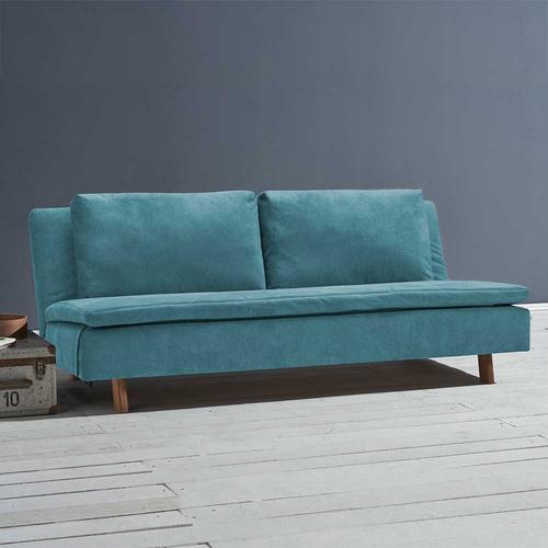 Sofa Bett Petrol modern Made in Germany Microvelour