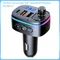 T65 Fast Car charger FM Transmitter Wireless 5.0 Bluetooth Handsfree MP3 Player PD Type C QC3.0 USB