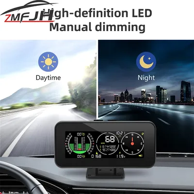 Auto Geschwindigkeit Neigung Meter Intelligente Neigungsmesser M50 M60 Off-road 4X4 Kompass GPS Tacho Neigung Pitch Winkel Bord Computer