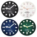 Cadran de montre avec aiguilles de montre lumineuses, 28.5mm, adapté aux cadrans de montre NH35 NH36, remplacement de mouvement automatique