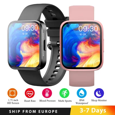 1,71 Zoll Smart Watch für Männer Frauen Multi-Sportmodi Fitness Tracker 24H Herzfrequenzüberwachung Image