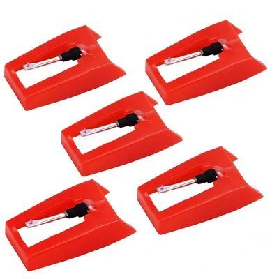 Record Player Needles Replacement, 5 Pack Turntable Replacement Needle For Vinyl Record Player LP