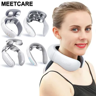 TENS Pulse Back Neck Massage Wireless Smart Sholder Cervical Massager Heating Relief Pain Muscle