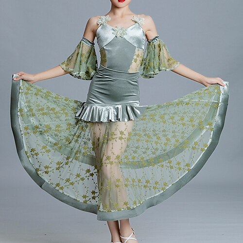 Für den Ballsaal Röcke Farbaufsatz Mädchen Leistung Freizeitskleidung Ärmellos Normal Lycra Image