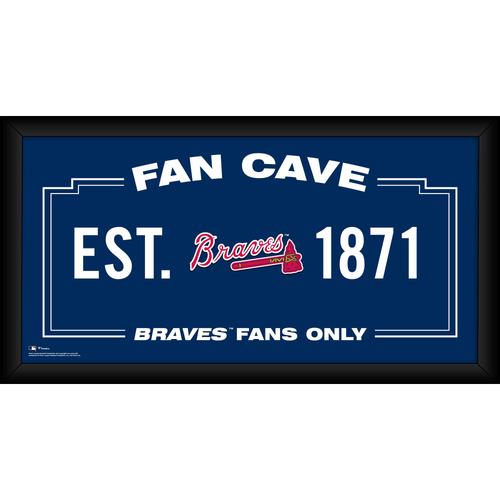 Atlanta Braves – Gerahmte Fan-Cave-Collage, 25,4 x 50,8 cm