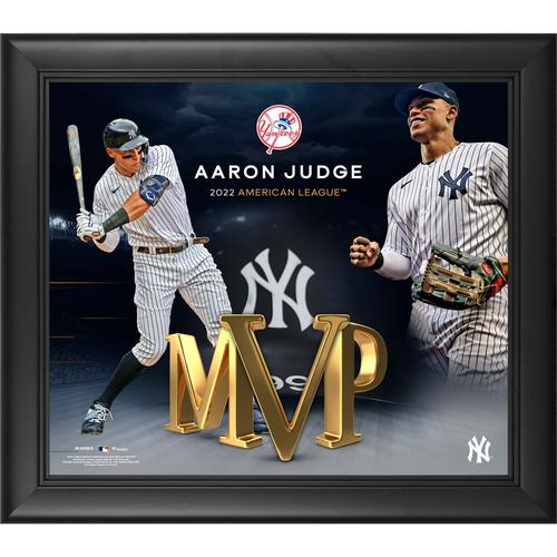 Aaron Judge New York Yankees 2022 AL MVP, gerahmte Collage, 15 x 17 Zoll