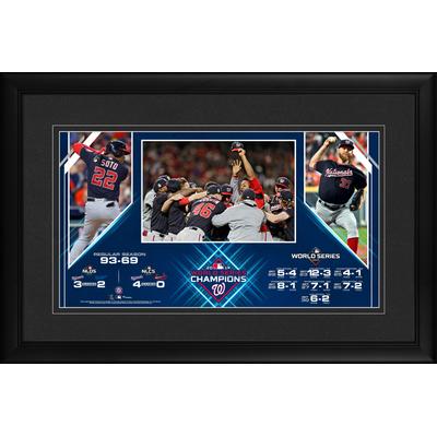 Washington Nationals, gerahmt, 25,4 x 45,7 cm, Panoramabild der World Series Champions 2019 Image