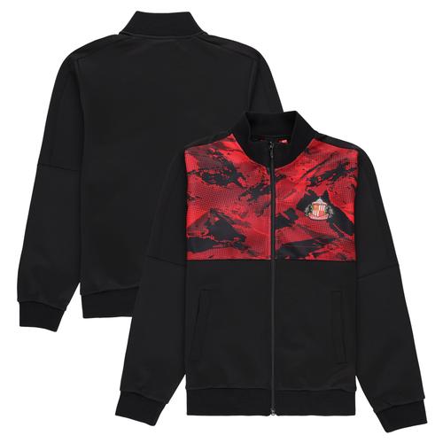 Sunderland Camo Trainingsjacke – Schwarz/Rot – Kinder