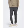 Chinoshorts ONLY & SONS "ONSMARK SLIM CHECK 020933 PANT", Herren, Gr. 32, Länge 30, braun (demitasse), Web, Obermaterial: 64% Viskose, 31% Polyester, 5% Elasthan, kariert, Basic, slim fit normal, Hosen