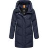 Kurzmantel RAGWEAR "Avelin", Damen, Gr. M (38), blau (navy), Obermaterial: 100% Polyester, Innenfutter: 100% Polyester, Wattierung: 100% Polyester, Basic, gerade ca. Mitte Oberschenkel, hoch geschlossener Ausschnitt, Langarm Ärmel ohne Ärmelschlitz...
