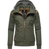 Winterjacke RAGWEAR "Jotty Winter", Damen, Gr. L (40), gelb (gelbgrün), Außenmaterial: 100% Polyester, Innenfutter: 100% Polyester, Wattierung: 100% Polyester, modisch, figurumspielend hüftbedeckend, Langarm Ärmel ohne Ärmelschlitz...