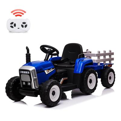 12V 25W Ride on Tractor with Trailer & Remote Control