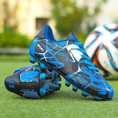 TEMU Boy's Non Slip Football With Spikes, Professional Comfy Outdoor Breathable Soccer Cleats & Shoes For Training