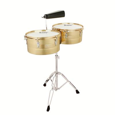 TEMU 13in*14in 2 Drum Stainless Steel Drum Black