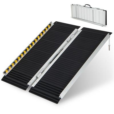 TEMU Homasis Portable Aluminum Wheelchair Ramp 3ft W/ Plate & Non-slip Surface