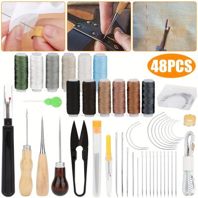 TEMU Sewing Kit, For Diy Upholstery - Includes Sewing Awl, , , Thread