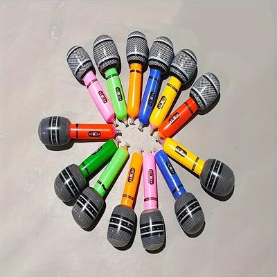 TEMU 12pcs Inflatable Microphone Set For Parties - 10