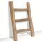 TEMU Rustic Farmhouse Mini Wooden Ladder - Tea Towel Holder & Display Rack For Kitchen And Bathroom Decor, Brown, Towel Racks