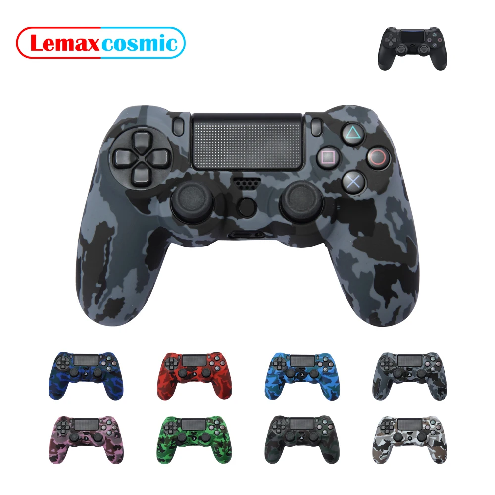 Controller Anti-Rutsch-Schale weiche Silikon hülle Haut Tarnung Gel Gummi Schutzhülle für Sony Playstation 4 ps4 Slim Pro Image