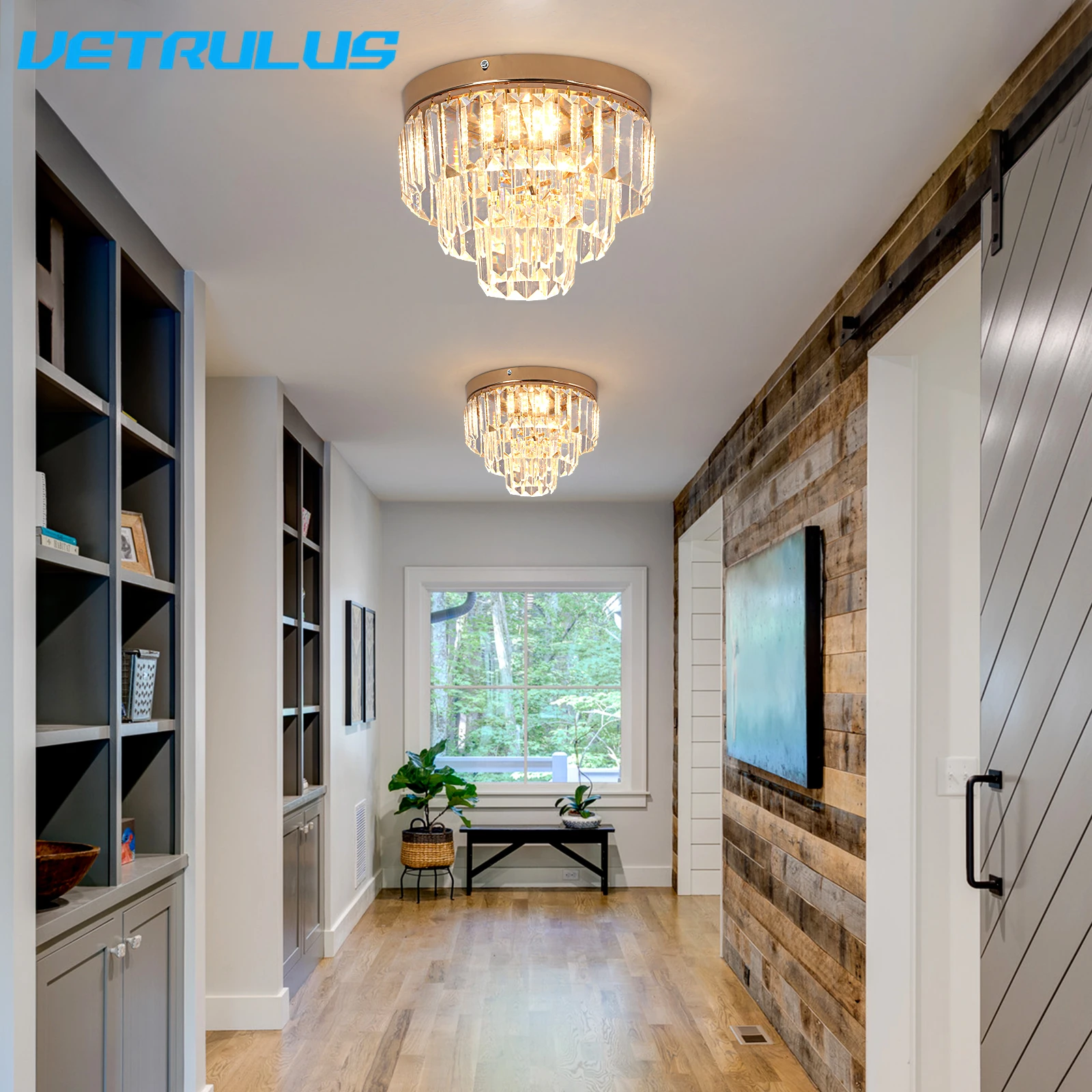 Moderne k9 Kristall LED Decken leuchte Küchen insel Pendel leuchte Deko hängende Leuchte Wohnzimmer Esszimmer Gang nordischen Kronleuchter