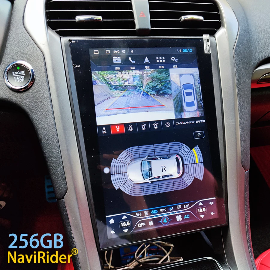 12,1 Zoll Tesla-Stil Touchscreen für Ford Mondeo Fusion mk5 Android 13 Autoradio Multimedia-Video-Player GPS Navigator 8g 256g Image