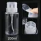 Pompe vide de 200ML, presse à alcool liquide, dissolvant de vernis à ongles, bouteille de nettoyage,