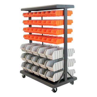 Dual-Sided Rolling Bin Rack