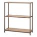 32"W x 12"D x 36"H 3-Tier Bamboo Shelving (Bronze)