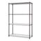 36"W x 14"D x 54"H 4-Tier NSF Wire Shelving Unit with Liners (Bronze)