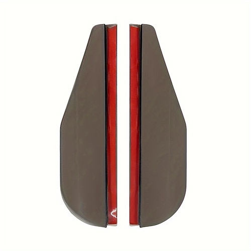 Auto-Rückspiegelvisier, regendichte Abdeckung, augenbrauenförmig, universell geeignete Rückspiegel-Sonnenblende für die meisten Autos, LKWs und SUVs, 2 Stück Image