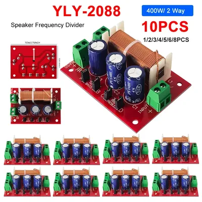 1-10PCS YLY-2088 400W 2 Way Crossover Filters Module HiFi Speaker Modification Upgrade Board Full