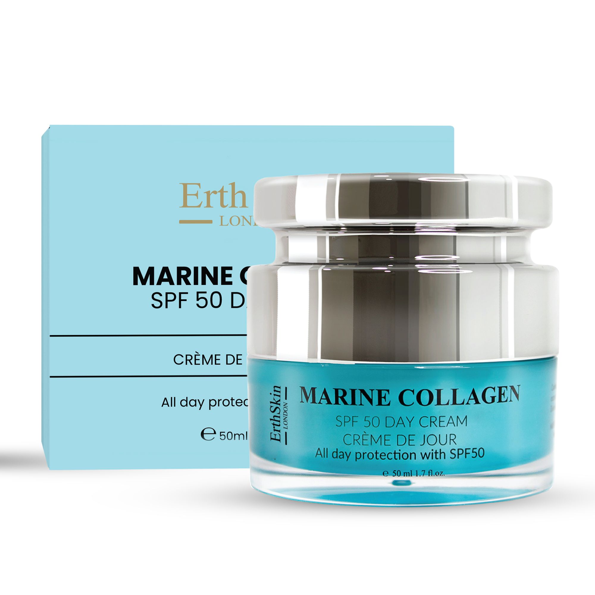 ErthSkin London Crema da giorno al collagene marino SPF50 50 ml