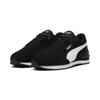 Sneaker PUMA "ST RUNNER V4 SD", Gr. 39, schwarz-weiß (puma schwarz, puma weiß, puma silber), Leder, sportlich, Schuhe