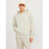 Kapuzensweatshirt JACK & JONES "JJEURBAN EDGE SWEAT HOOD NOOS", Herren, Gr. XL, gelb (moonbeam), angeraute Sweatware, Obermaterial: 70% Baumwolle, 30% Polyester, unifarben, modisch, relaxed fit taillenbedeckt, ohne Ausschnitt, Langarm Rippbündchen,...