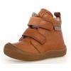 Lauflernschuh NATURINO "WIGGHI VL", Kinder, Gr. 23, braun (cognac), Nappaleder, casual, Schuhe, Barfußschuh mit Warmfutter, Größenschablone zum Download