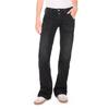 Bequeme Jeans LE TEMPS DES CERISES "FLARE", Damen, Gr. 29, EURO-Größen, schwarz, 95% Baumwolle, 4% Polyester, 1% Elasthan, unifarben, casual, Jeans, mit stylischem Bootcut-Schnitt