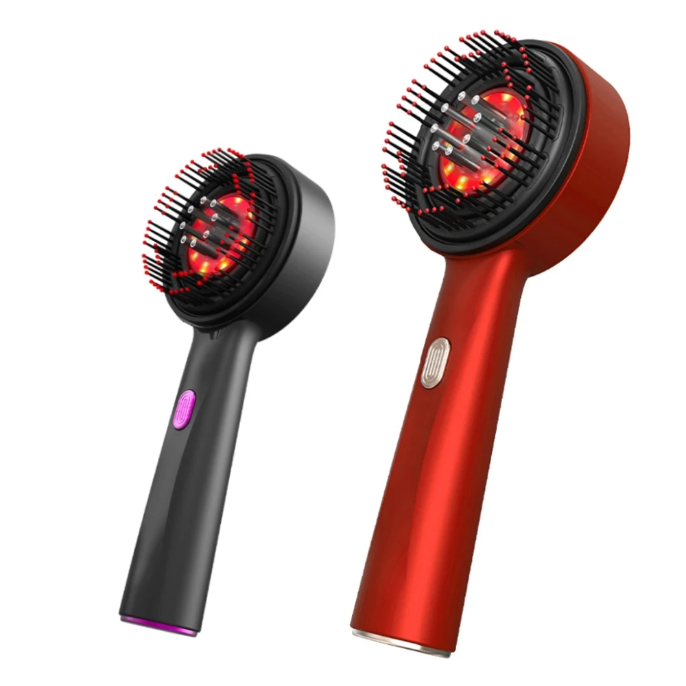 Massaggiatore elettrico per la testa pettine per la crescita dei capelli massaggiatore per il rilassamento del cuoio capelluto 630nm applicatore di olio a luce rossa spazzola per capelli Anti-caduta