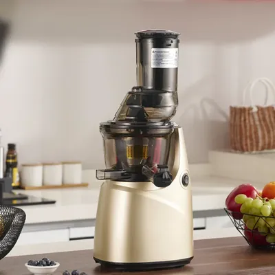 Juicer Machine, Slow Masticating Juicer with 3.2-Inch Large Feed Chute, Cold Press Juicers for High