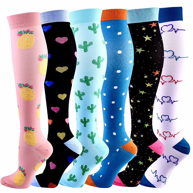 Kompressionsstrümpfe Männer Frauen Strumpf Ödeme, Diabetes, Krampfadern, Sportsocken Outdoor Druck Laufen Kompressionssocken Image