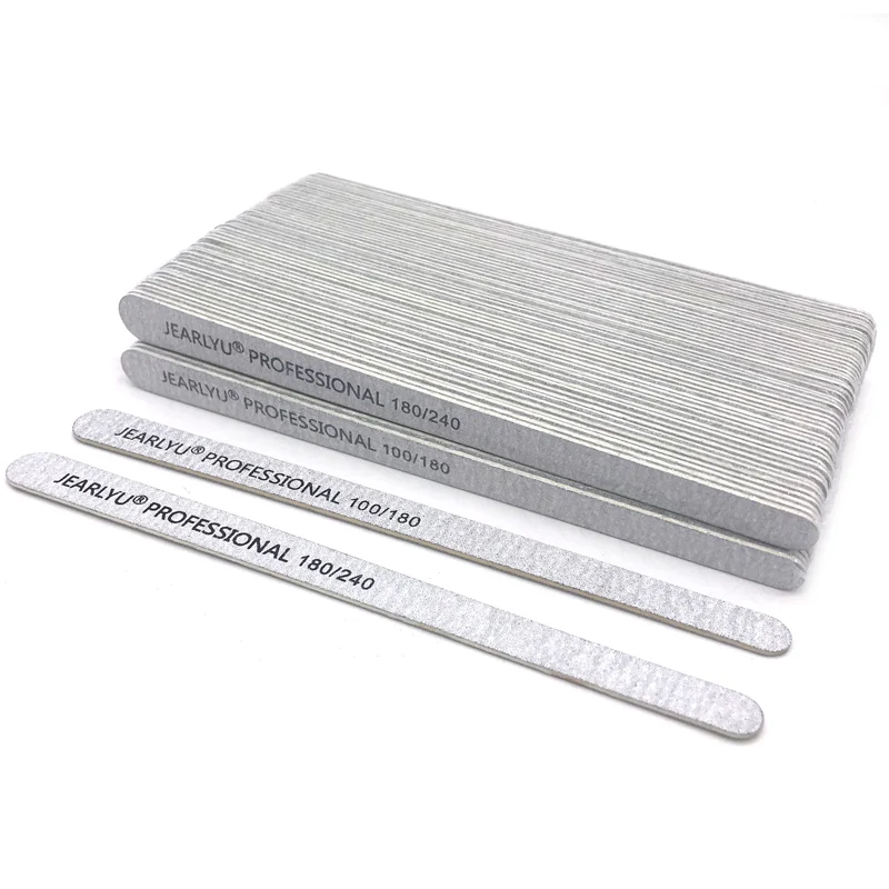 200 stücke Holz Nagel Datei 100/180/240 Grau Mini Schleifpapier Puffer Professionelle Dateien Pediküre Maniküre Polieren Werkzeuge Großhandel Image