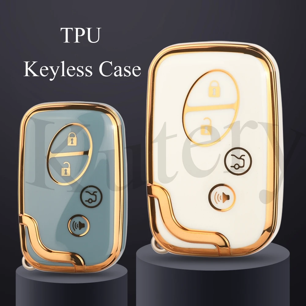 Jingyuqin 4 Tasten Soft TPU Auto Smart Key Fall für Lexus is250 is300c rx270 ct200h gx400 gx460 es240 es350 ls460 gs300 450h 460h Image