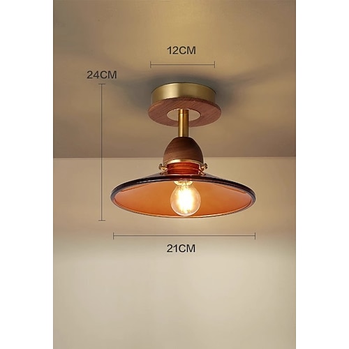 LED-Pendelleuchte, 3-farbige Lichtquelle, 1-flammig, personalisierbar, schlicht, retro, rustikal, dekorative Pendelleuchte für Esszimmer, Küche, Schrank, Nachttisch, 110–240V Image