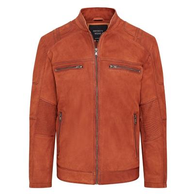 Cafe Racer Bikerjacke aus Bffelleder fr Herren - Jinan Image