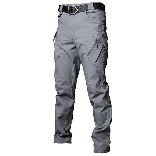 Herren Cargohose Cargohosen Taktische Hose Hose Hosen Wanderhose Knopf Multi Pocket Glatt tragbar Outdoor Täglich Campen und Wandern Modisch Klassisch Graues Grün Schwarz Image