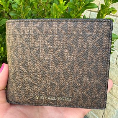 Michael Kors Bags | Brand New Men’s Cooper Logo Billfold Wallet With Passcase | Color: Brown | Size: Os
