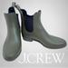 J. Crew Shoes | J. Crew Chelsea Matte Olive Green Rain Low Ankle Boots | Color: Green | Size: 7