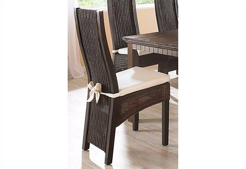 Rattanstuhl HOME AFFAIRE "Stuhlparade", braun, B:47cm H:105cm T:56cm, Geflecht Rattan, Stühle, Rattanstuhl